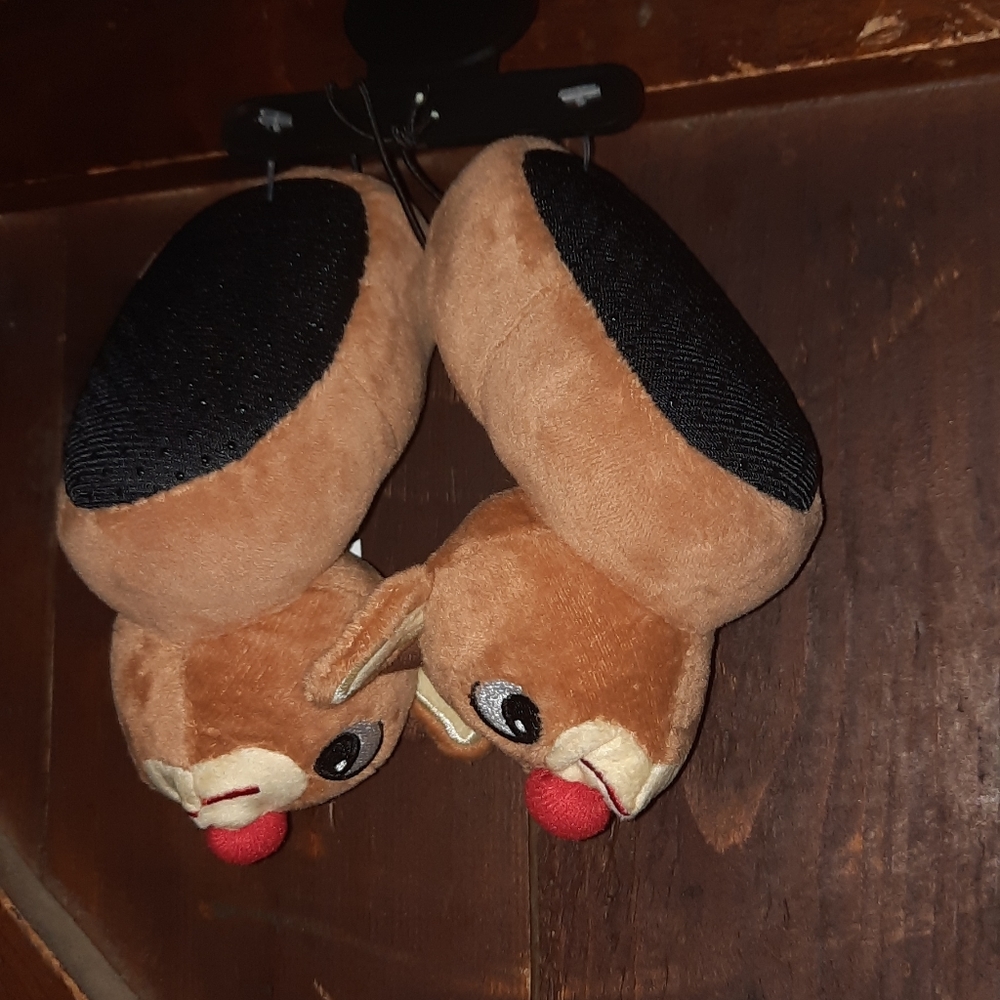 🍀3/15 Rudolph Christmas Slippers - Picture 3 of 5